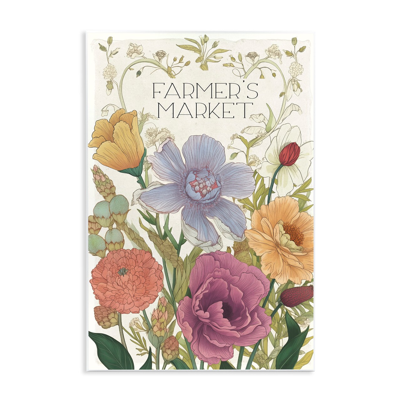 Stupell Industries Vintage Farmer's Market Garden Wall Plaque, design by Sasha